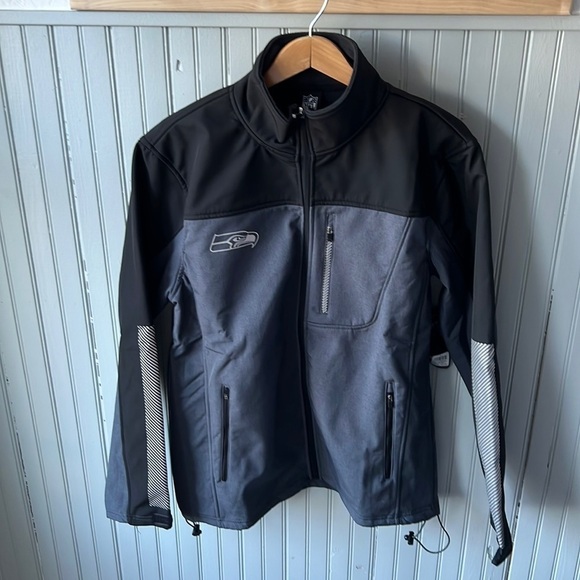 NFL Team Apparel Seattle Seahawks Men’s Fleece Lined Coat - Picture 1 of 9